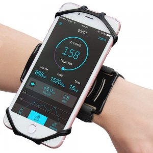 Roterbar smartphonehållare för armen